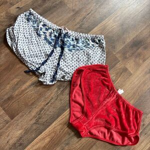 Victoria's Secret PJ Pajama Shorts Indie Boho Girly Preppy Cheeky Feminine S